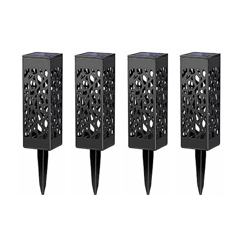 🌞 Solar-Gartensteckleuchte in quadratischem Design – Für Rasen & Außenbereich