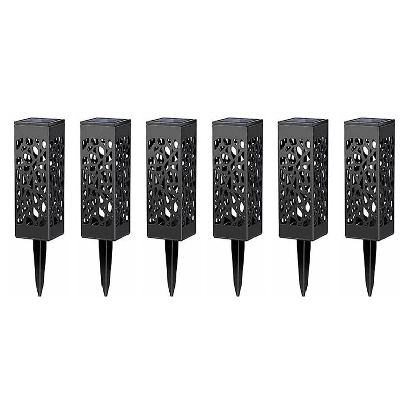 🌞 Solar-Gartensteckleuchte in quadratischem Design – Für Rasen & Außenbereich