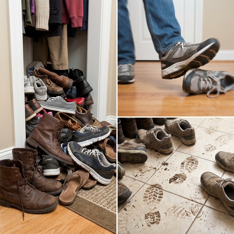 👟 Einfach zu montierender Schuhregal – Platzsparender Schuhständer für Flur, Schlafzimmer & Studentenwohnheim – Stabil & Robust