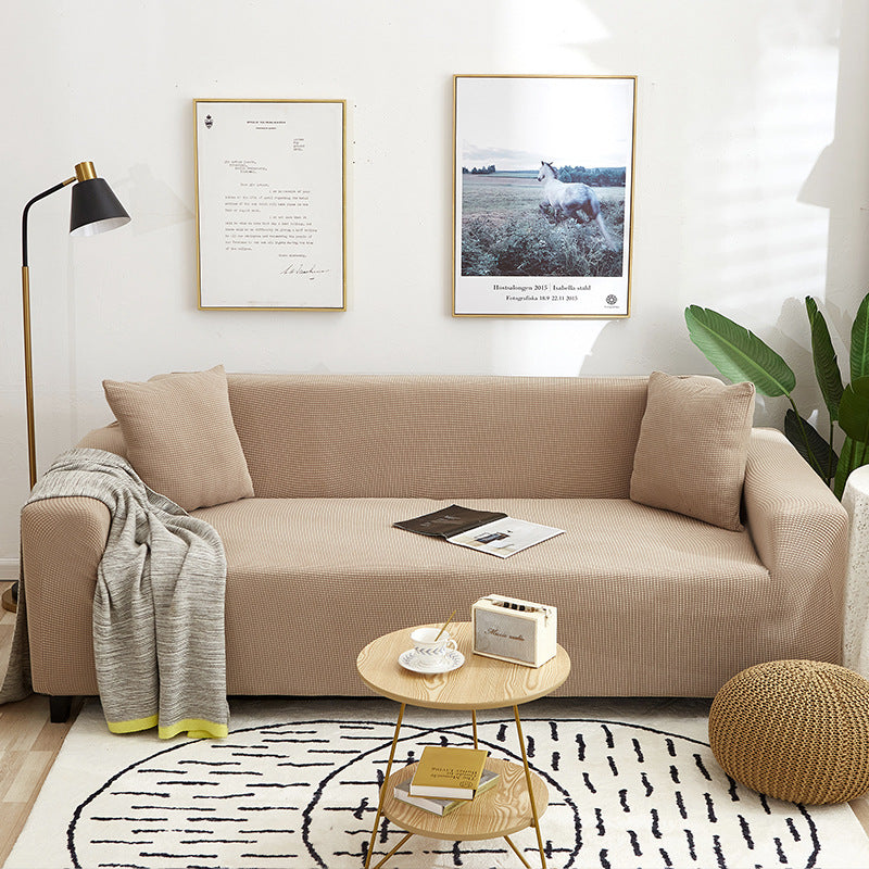 🛋️ Stretch-Sofa-Bezug mit Jacquard-Muster – Rundum-Passform für Couch & Sessel – Elastischer Möbel-Schoner in Übergröße – Waschbarer Polsterbezug