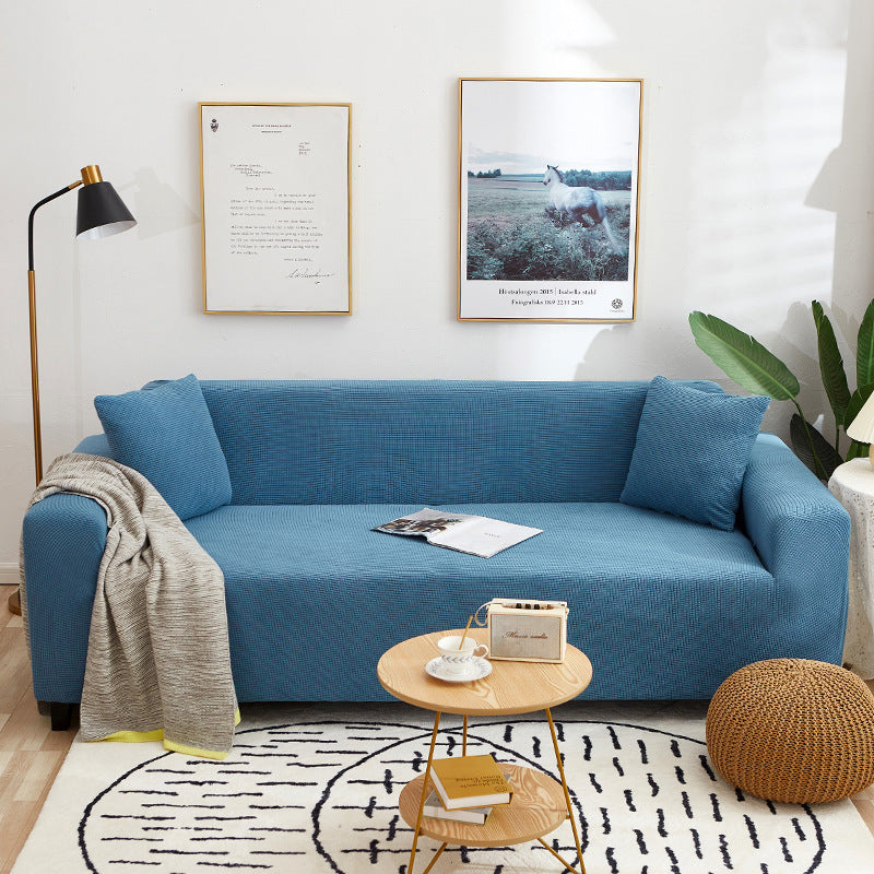 🛋️ Stretch-Sofa-Bezug mit Jacquard-Muster – Rundum-Passform für Couch & Sessel – Elastischer Möbel-Schoner in Übergröße – Waschbarer Polsterbezug