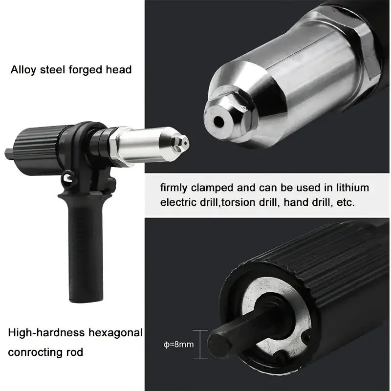 🔧🔩 50% RABATT! Adapterset für elektrische Nietpistole – Verschiedene Mundstückgrößen, robust & passgenau – Ideal für Kfz, Blech- & Metallbau ✨
