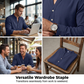 ⏳🔥 50% RABATT – zeitlich begrenzt!👔Lässiges Henley-T-Shirt für Herren