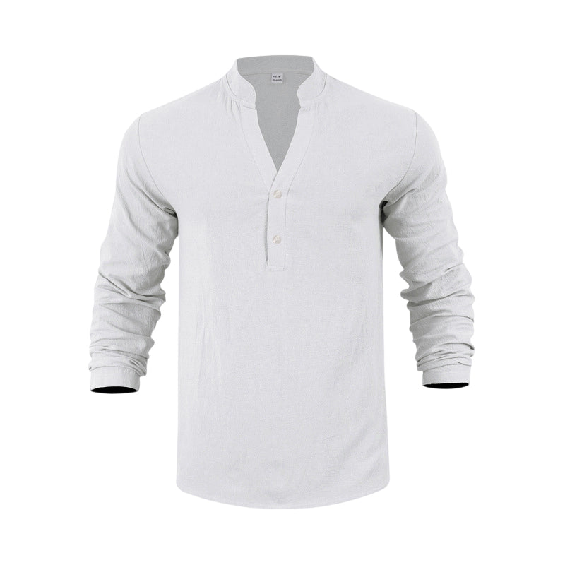 ⏳🔥 50% RABATT – zeitlich begrenzt!👔Lässiges Henley-T-Shirt für Herren