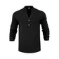 ⏳🔥 50% RABATT – zeitlich begrenzt!👔Lässiges Henley-T-Shirt für Herren