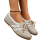 50 % Rabatt!🎉Damen Retro Wave-Streifen Schnür-Sneaker