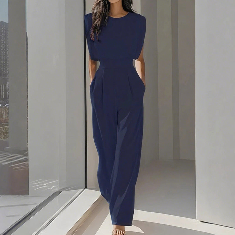 ✨🔥Solid Color Wide-Legged Jumpsuit for Women