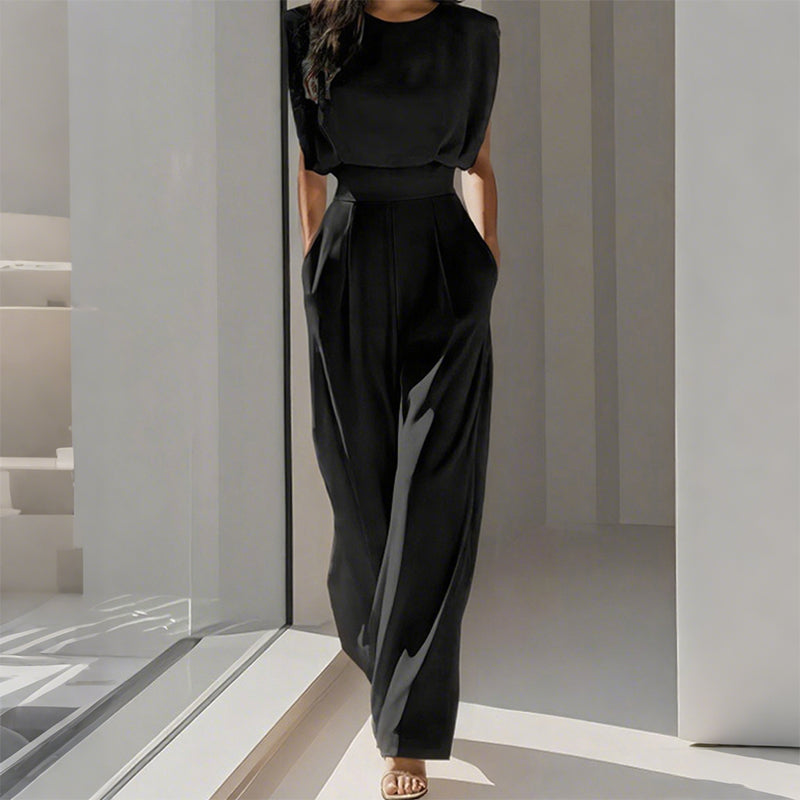 ✨🔥Solid Color Wide-Legged Jumpsuit for Women
