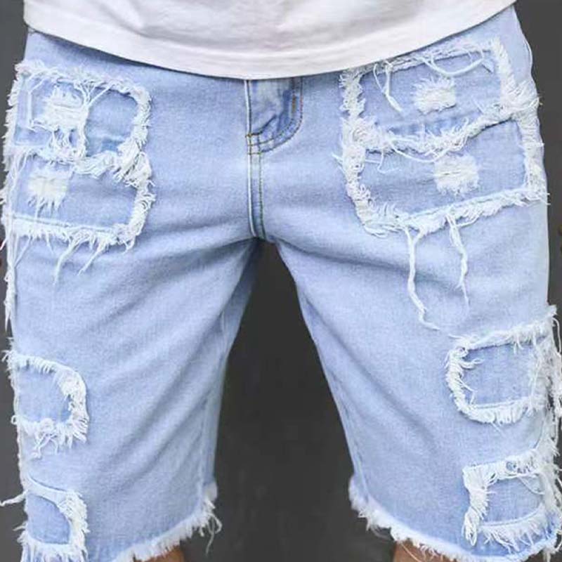 💎 -50% AUF HERREN-RIPPED-SHORTS! 💎 Coole Fransen, Atmungsaktive Baumwolle & Straight-Leg für den Sommer👖🔥