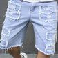 💎 -50% AUF HERREN-RIPPED-SHORTS! 💎 Coole Fransen, Atmungsaktive Baumwolle & Straight-Leg für den Sommer👖🔥
