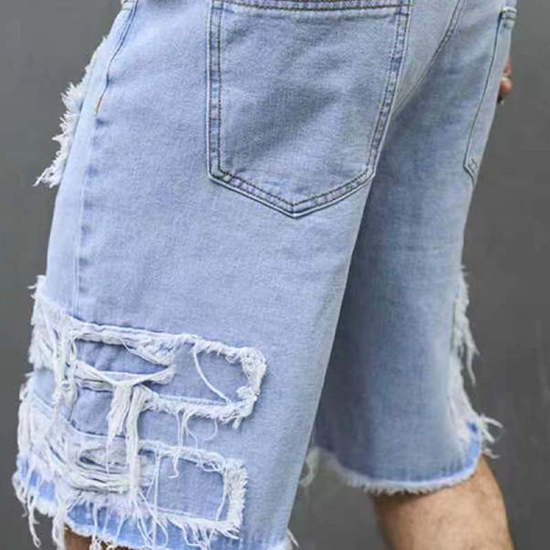 💎 -50% AUF HERREN-RIPPED-SHORTS! 💎 Coole Fransen, Atmungsaktive Baumwolle & Straight-Leg für den Sommer👖🔥