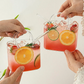 🎀🍹 Modische Glasbecher in Handtaschenform mit Henkeln 🌟 Trendig & Schön