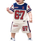 3D-Print-T-Shirt- & Shorts-Set für Jungen