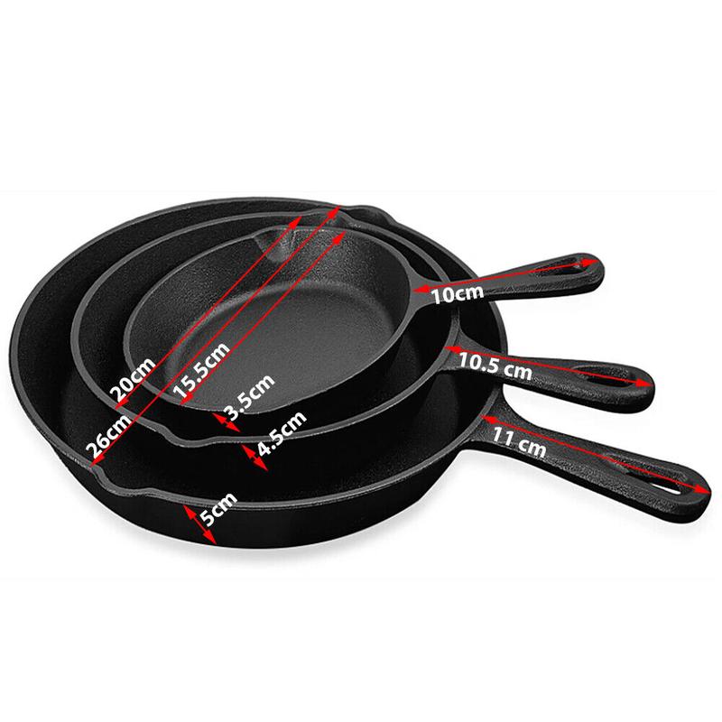 🔥Heißer Sale & 50 % Rabatt🔥Antihaft-Bratpfanne aus Gusseisen