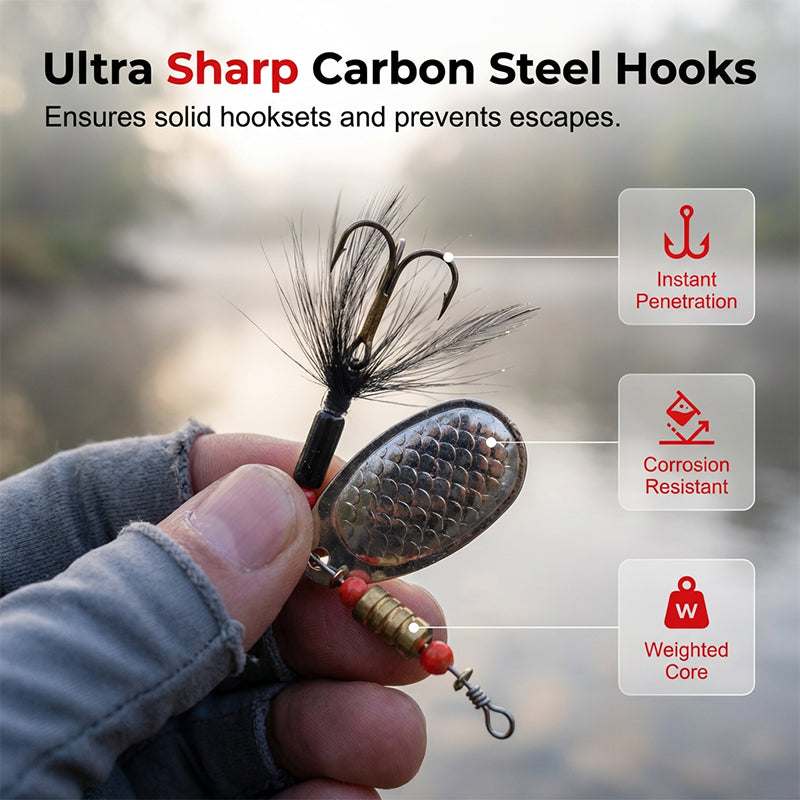 Metal Spinnerbait Fishing Lure