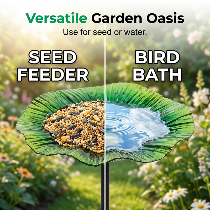 Lebendiger Gartenblumen-Stab-Vogelfutterspender