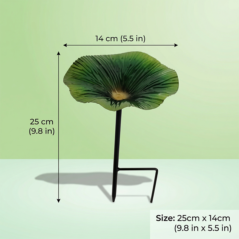 Lebendiger Gartenblumen-Stab-Vogelfutterspender