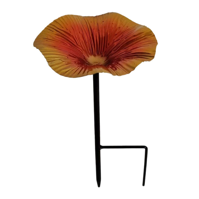 Lebendiger Gartenblumen-Stab-Vogelfutterspender