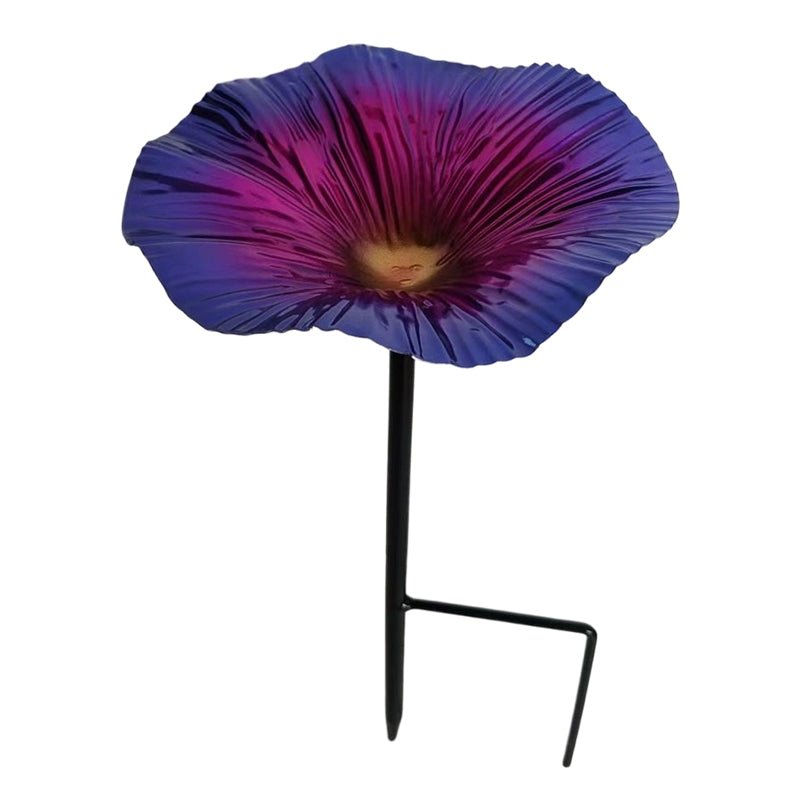 Lebendiger Gartenblumen-Stab-Vogelfutterspender