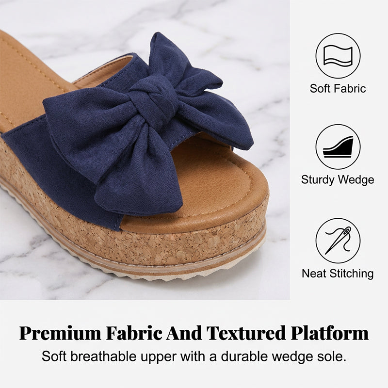 👡🐆 50% RABATT! Damen-Plateausandalen mit Leopardenmuster und Schleife – Wild, stylisch & perfekt für auffällige Looks 💫