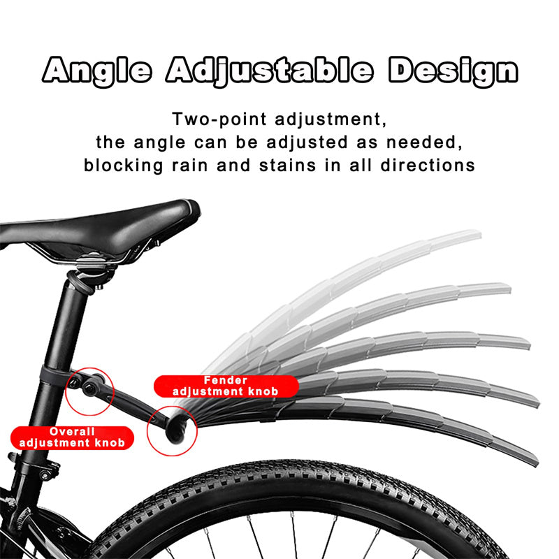 🚲 HALBER PREIS FÜR KURZE ZEIT! ⚙️ Flexible & Einziehbare Fahrradschutzbleche – Verstellbar, Leicht, Schnelle Montage 🛡️