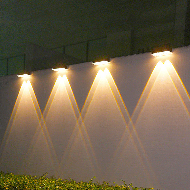 Solar-Außenwandleuchte – 3 Farben & Regenbogen