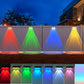 Solar-Außenwandleuchte – 3 Farben & Regenbogen
