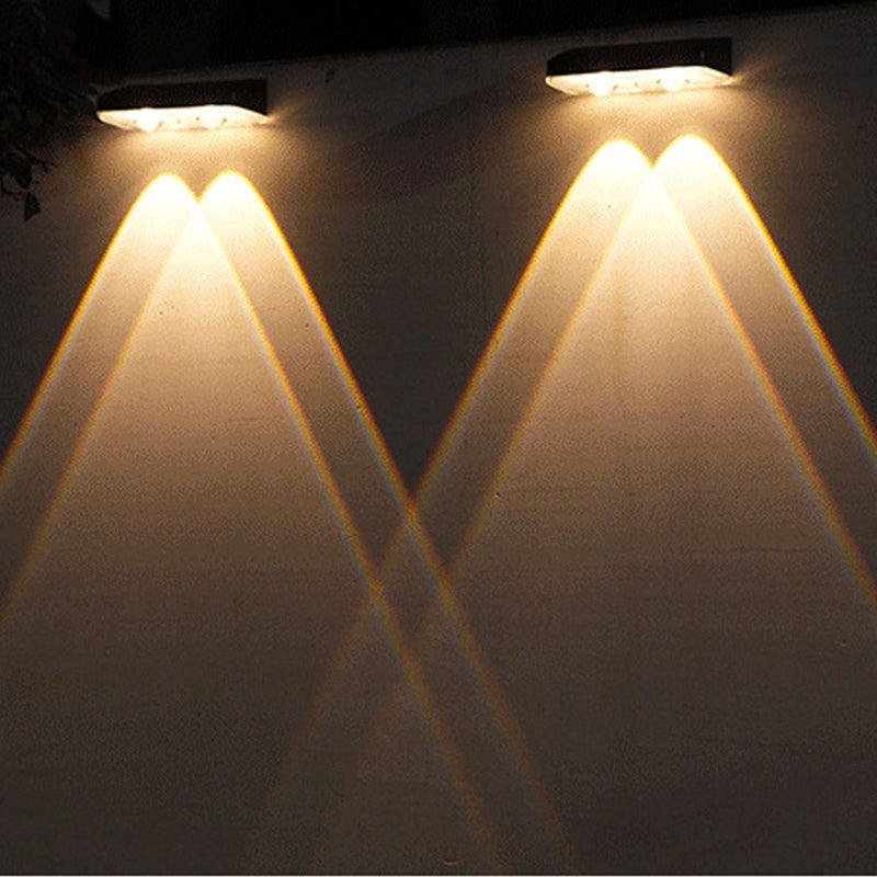 Solar-Außenwandleuchte – 3 Farben & Regenbogen