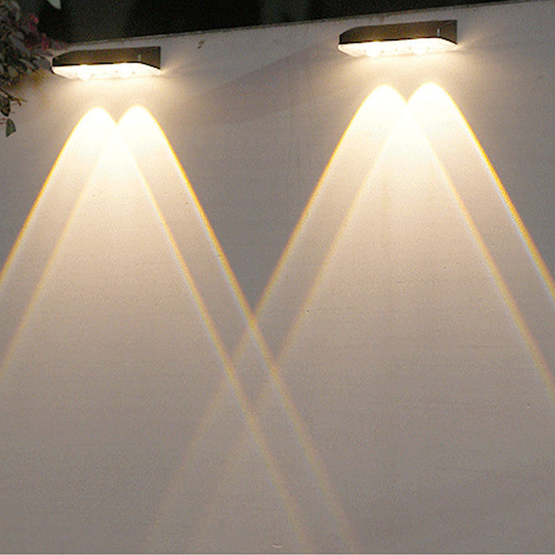 Solar-Außenwandleuchte – 3 Farben & Regenbogen