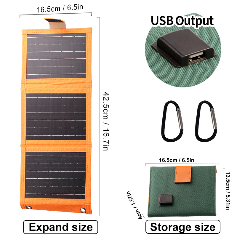 🔥 Sonderangebot: 50 % Rabatt 🔥 Tragbares Solarpanel mit USB-Ladeanschluss