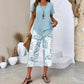 ✨ FINAL SALE 🔥 -50% 👗🔥 Damen Zweiteiler Set Tunika & Bedruckte Hose｜Asymmetrischer Stufensaum, Atmungsaktiv, S–5XL Viele Farben