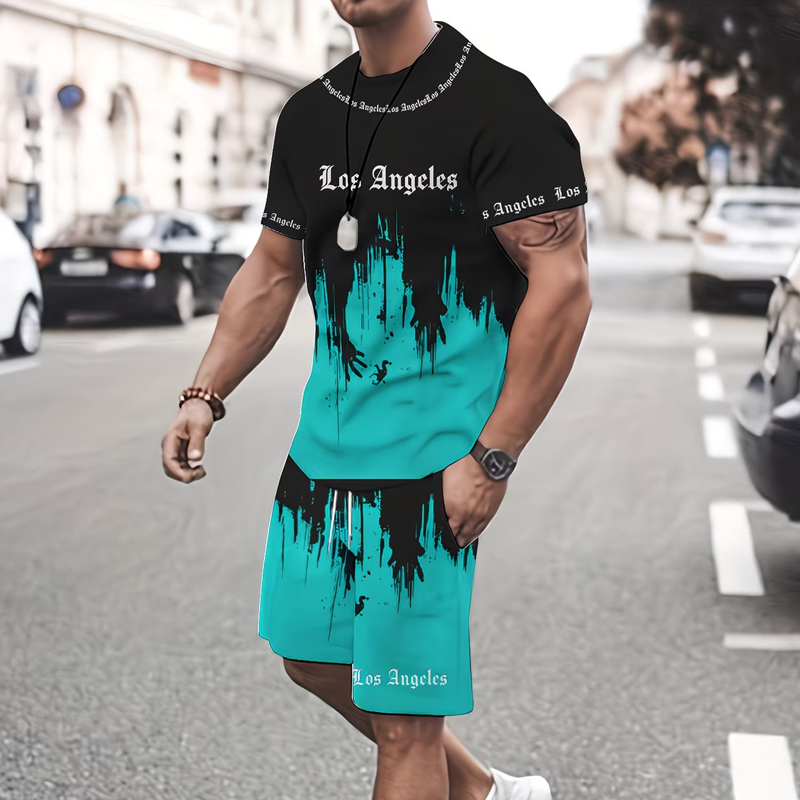 ✨ NUR JETZT: -50% 👕 Herren Grafik-Set ☀️ weich, luftig & auffällig modernes Design 🔥 Sommer Must-have 💫