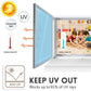 🔥🌞 Sommer Hitzeschutz Privatsphäre Folie 💯✅ – Fenster selbstklebend, blendfrei & energie sparend. Ideal für Wohnung & Büro.