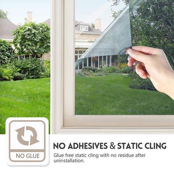 🔥🌞 Sommer Hitzeschutz Privatsphäre Folie 💯✅ – Fenster selbstklebend, blendfrei & energie sparend. Ideal für Wohnung & Büro.