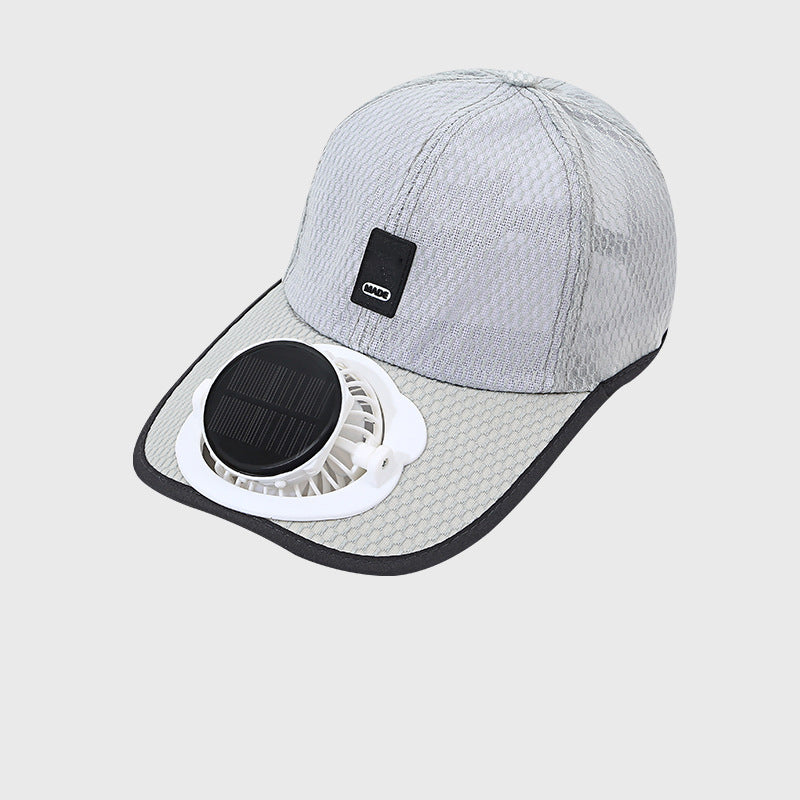 🌞🧢 Atmungsaktive Sonnenkappe/Baseballkappe mit integriertem Solar-Lüfter