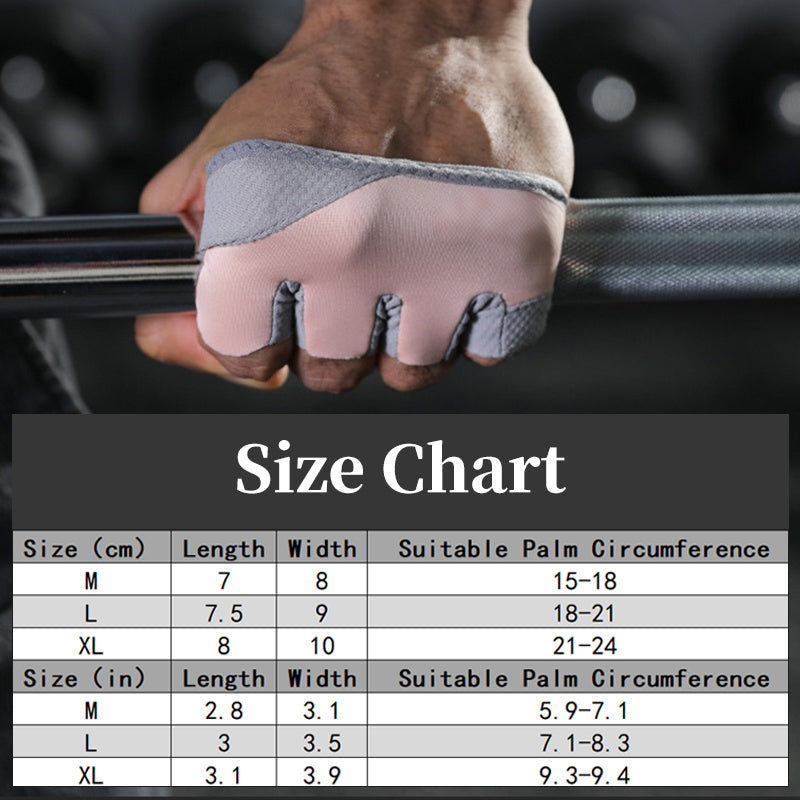 Rutschfeste, atmungsaktive Halbfinger-Trainingshandschuhe