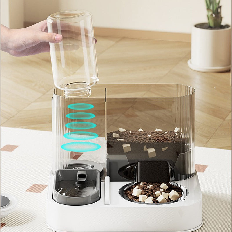 2-in-1-Futter- und Wasserspender für Haustiere
