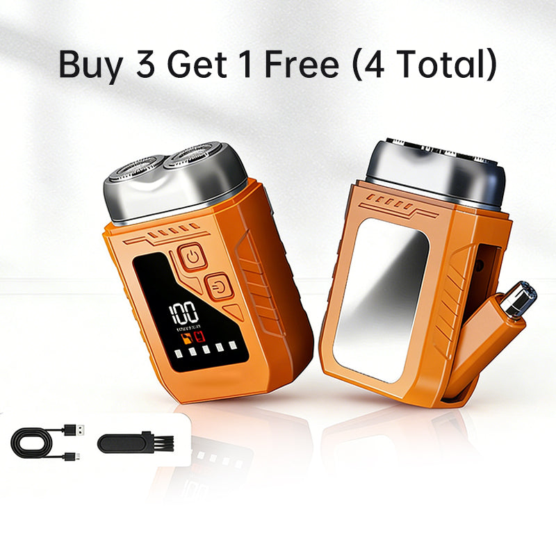 🕶️ 2-in-1 Elektrorasierer mit Präzisions-Nasenhaartrimmer 🔋