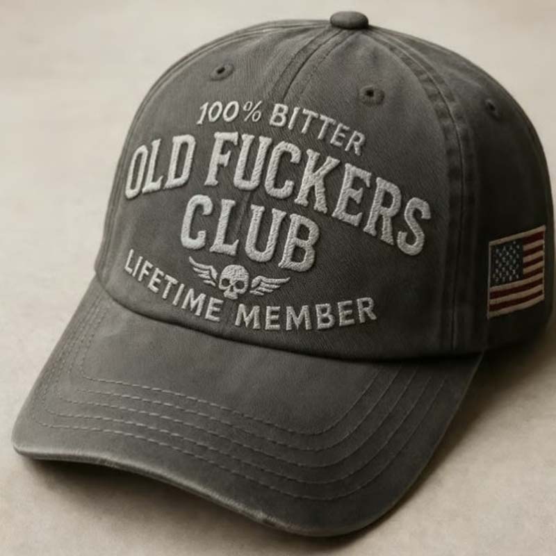 Vintage Baseball Cap with Funny Text