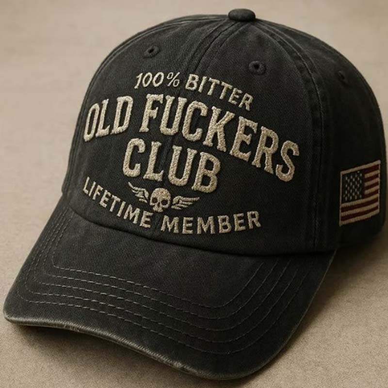 Vintage Baseball Cap with Funny Text
