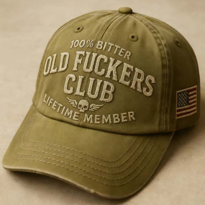 Vintage Baseball Cap with Funny Text