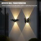 🦋🦇Einzigartige, wasserdichte LED-Wandleuchte in Form eines Schmetterlings und einer Fledermaus mit Solarantrieb