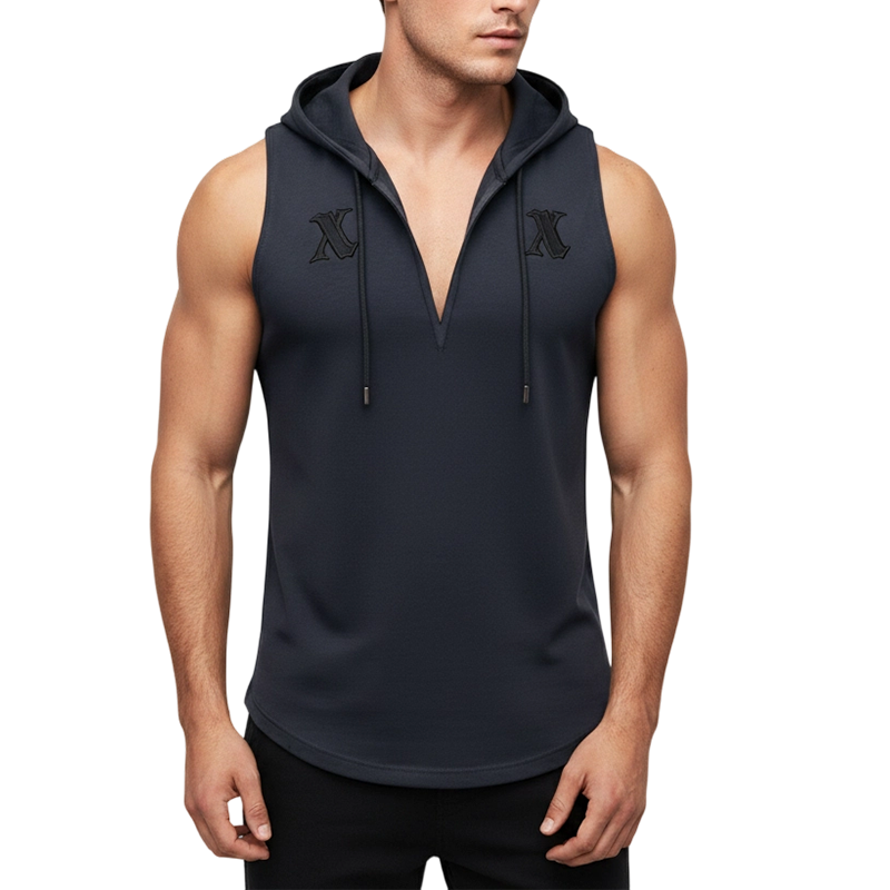📢📢50 % RABATT !! ⏰🏋️‍♂️ Herren Ärmelloses Workout-Hoodie-Tank-Top – Mjukt Tyg, Kapuschong & Perfekt För Gym, Löpning Eller Chilliga Dagar Hemma 🏃
