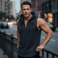📢📢50 % RABATT !! ⏰🏋️‍♂️ Herren Ärmelloses Workout-Hoodie-Tank-Top – Mjukt Tyg, Kapuschong & Perfekt För Gym, Löpning Eller Chilliga Dagar Hemma 🏃