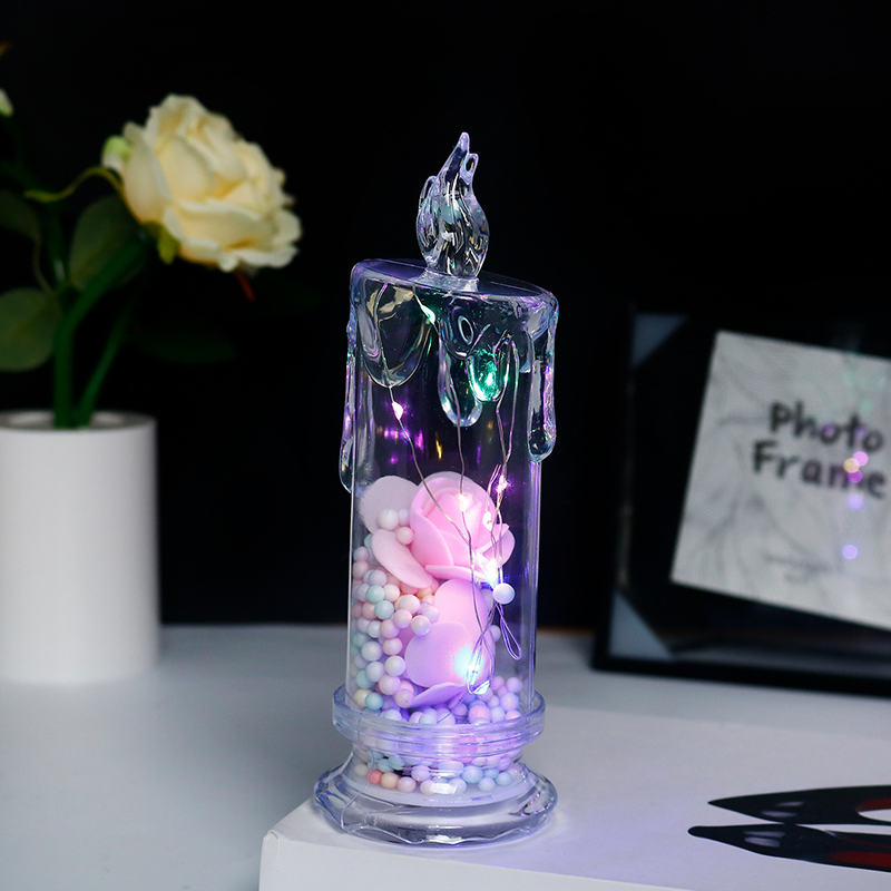 🔥Solange der Vorrat reicht 50 % Rabatt!🎉LED-Kerze in Rosenform