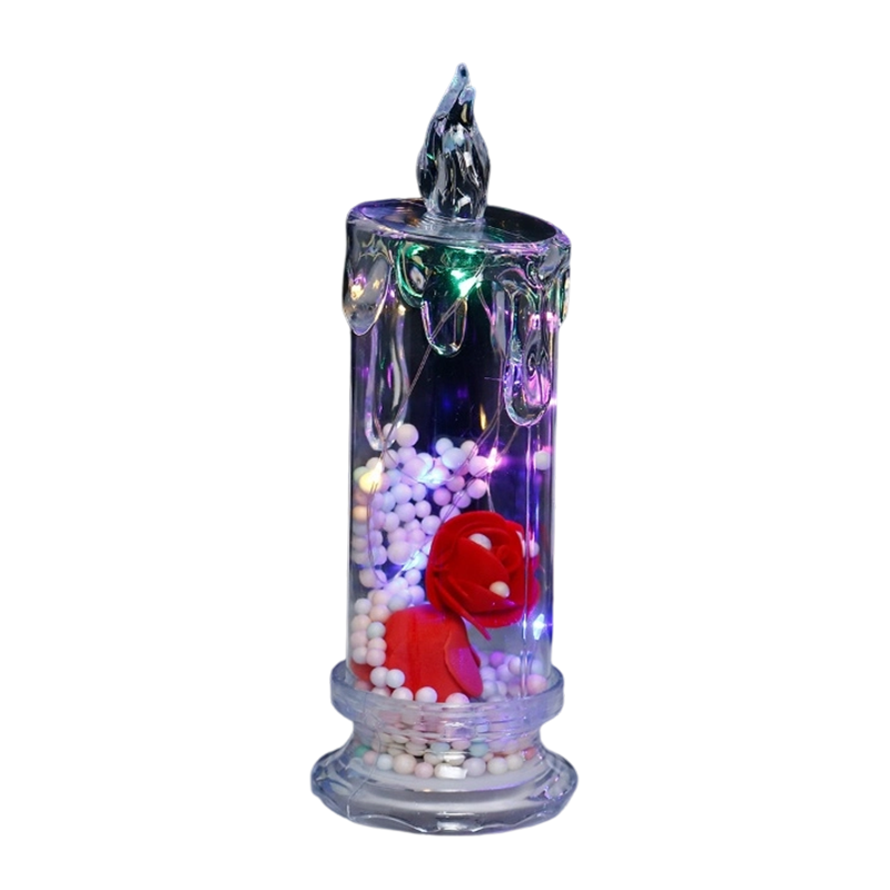 🔥Solange der Vorrat reicht 50 % Rabatt!🎉LED-Kerze in Rosenform