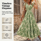 ✨ 50% RABATT! 💃 Maxikleid Damen – luftig-leichtes Baumwollmischgewebe, V-Ausschnitt & sommerlicher Charme – Bequem, elegant & perfekt für warme Tage am Strand oder in der Stadt 🌞