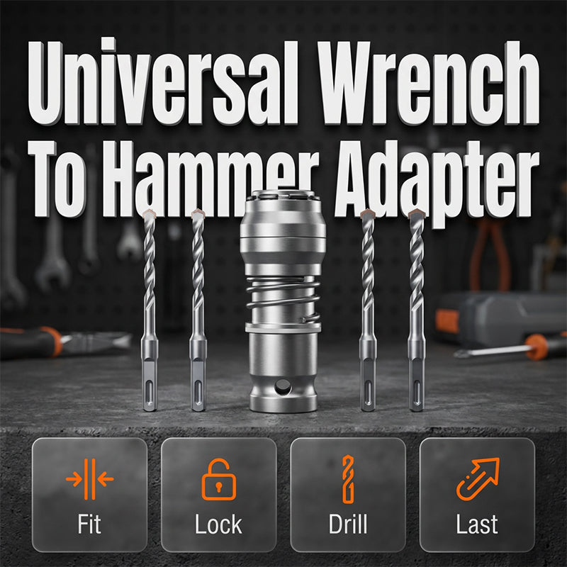 Universeller Adapter vom Schraubenschlüssel zum Hammer