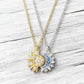 🌙 LIMITED-TIME 50% RABATT! ✨ Sonne & Mond Halskette – Strasssteine, Zweifarbig Gold/Silber, Partner-Set 🌞