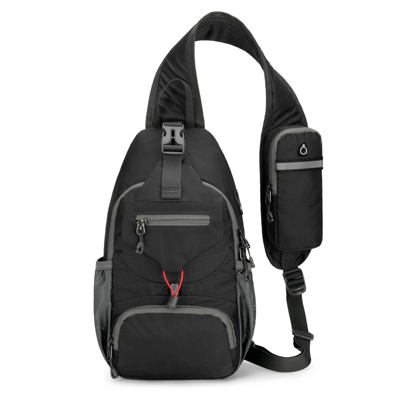 Herren Brusttasche für Outdoor – großer Comuter, vielseitig & leicht – ideal für Radfahren, Reisen, Wandern & Alltag🎒🏞️